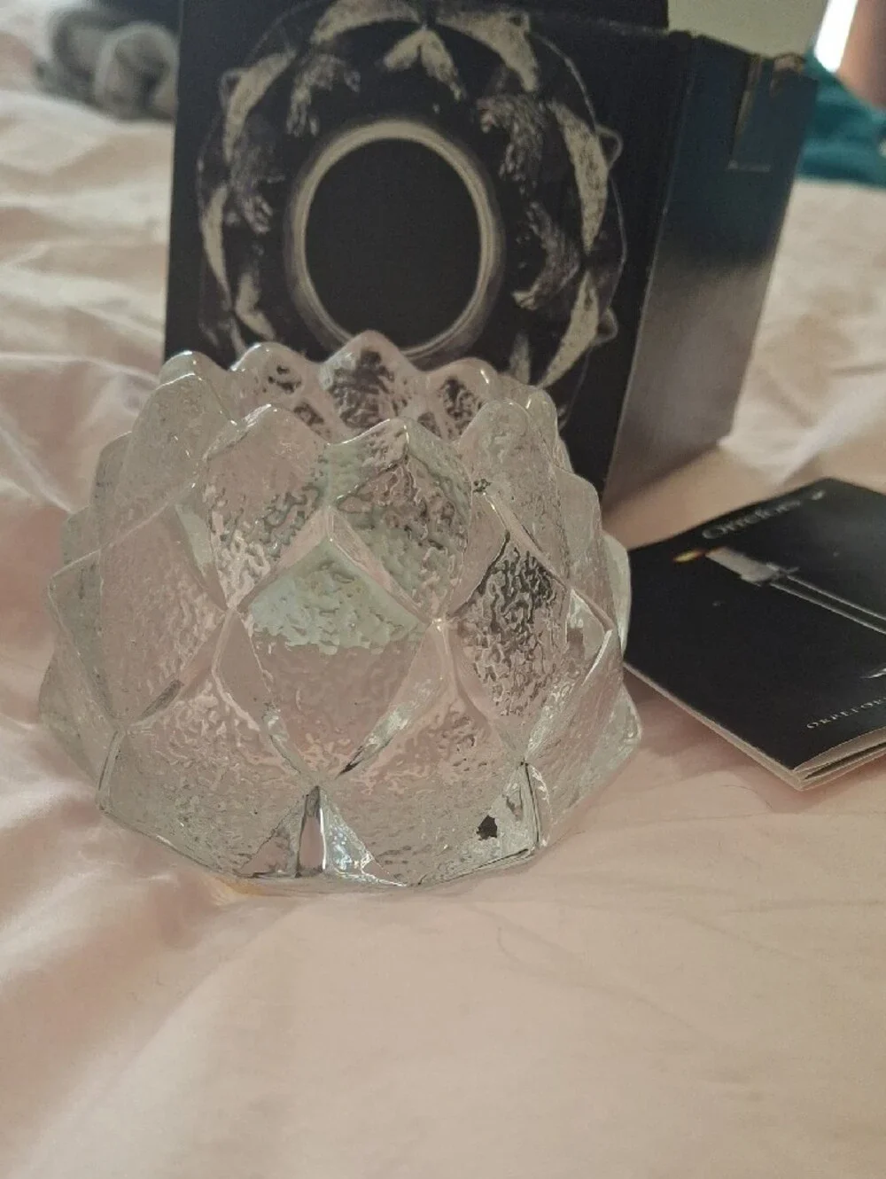 Vintage Crystal Candle Votive